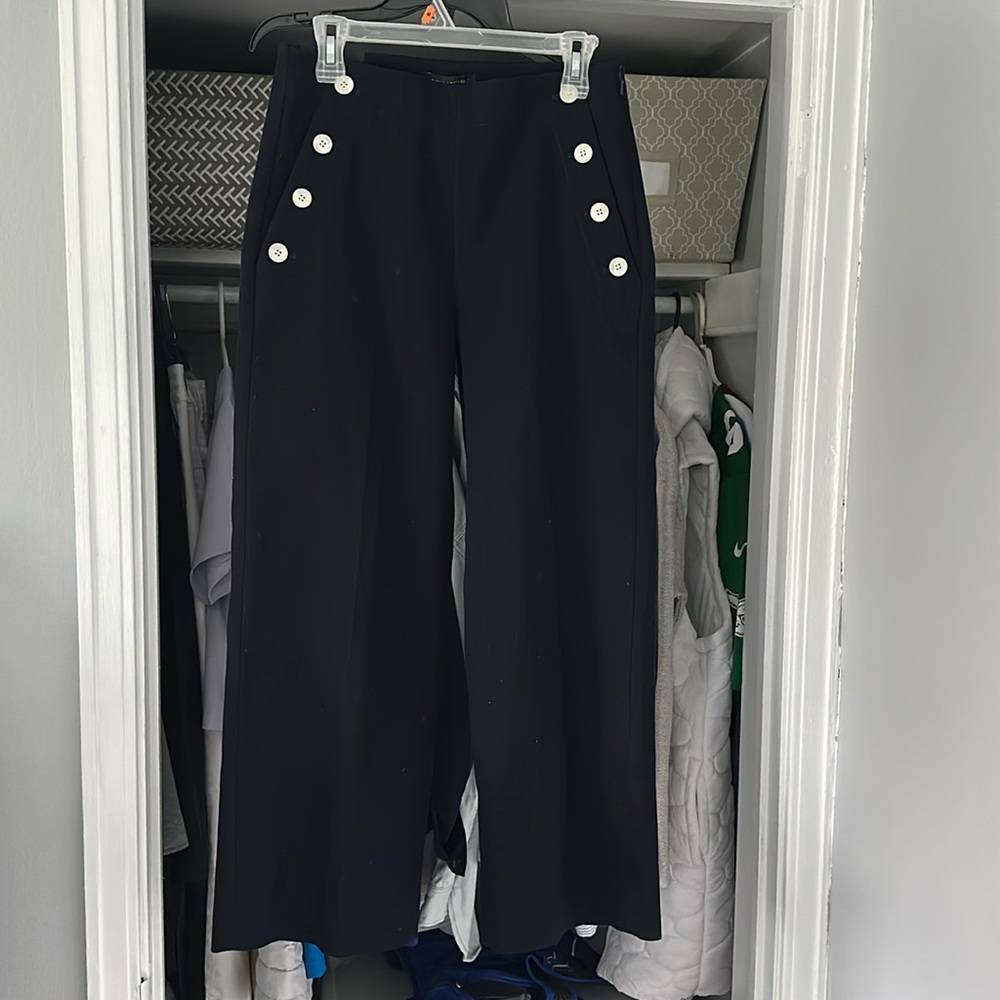 Banana republic wide leg crop pant